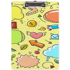 Cute Sketch Child Graphic Funny A4 Acrylic Clipboard by danenraven