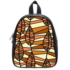 Autumn Leaf Mosaic Seamless School Bag (small)