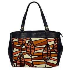 Autumn Leaf Mosaic Seamless Oversize Office Handbag by danenraven