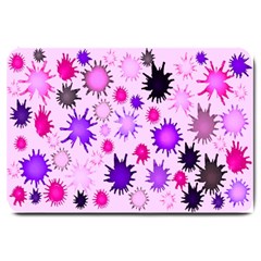 Inks Drops Black Paint Design Large Doormat by danenraven