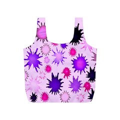 Inks Drops Black Paint Design Full Print Recycle Bag (s) by danenraven