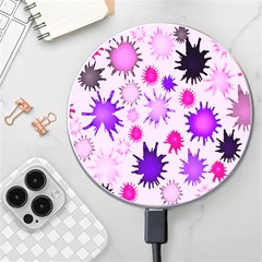 Inks Drops Black Paint Design Wireless Fast Charger(white) by danenraven