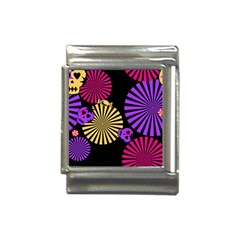 Seamless Halloween Day Of The Dead Italian Charm (13mm) by danenraven