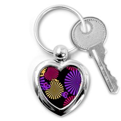 Seamless Halloween Day Of The Dead Key Chain (heart) by danenraven