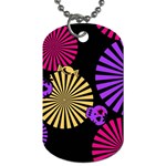 Seamless Halloween Day Of The Dead Dog Tag (Two Sides) Back