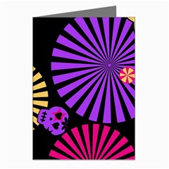 Seamless Halloween Day Of The Dead Greeting Cards (pkg Of 8) by danenraven