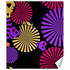 Seamless Halloween Day Of The Dead Canvas 20  X 24  by danenraven