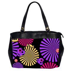 Seamless Halloween Day Of The Dead Oversize Office Handbag (2 Sides) by danenraven