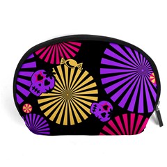 Seamless Halloween Day Of The Dead Accessory Pouch (large) by danenraven