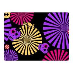 Seamless Halloween Day Of The Dead Two Sides Premium Plush Fleece Blanket (mini) by danenraven