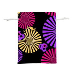 Seamless Halloween Day Of The Dead Lightweight Drawstring Pouch (s) by danenraven