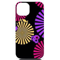 Seamless Halloween Day Of The Dead Iphone 14 Black Uv Print Case by danenraven