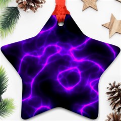 Purple Pattern Background Structure Ornament (star) by danenraven