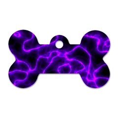 Purple Pattern Background Structure Dog Tag Bone (one Side) by danenraven