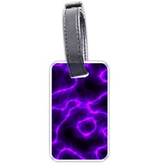 Purple Pattern Background Structure Luggage Tag (one Side) by danenraven