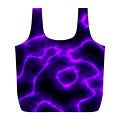 Purple Pattern Background Structure Full Print Recycle Bag (l) by danenraven