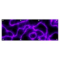 Purple Pattern Background Structure Banner And Sign 8  X 3  by danenraven