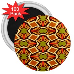 Geometry Shape Retro Trendy Symbol 3  Magnets (100 Pack) by danenraven