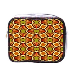 Geometry Shape Retro Trendy Symbol Mini Toiletries Bag (one Side) by danenraven