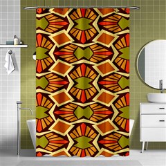 Geometry Shape Retro Trendy Symbol Shower Curtain 48  X 72  (small)  by danenraven