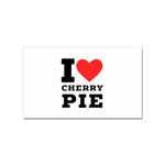 I love cherry pie Sticker (Rectangular) Front