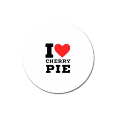 I Love Cherry Pie Magnet 3  (round) by ilovewhateva