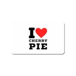 I love cherry pie Magnet (Name Card) Front