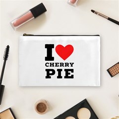 I Love Cherry Pie Cosmetic Bag (medium) by ilovewhateva