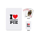 I love cherry pie Playing Cards Single Design (Mini) Back