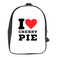 I Love Cherry Pie School Bag (xl) by ilovewhateva