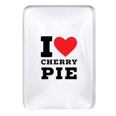 I Love Cherry Pie Rectangular Glass Fridge Magnet (4 Pack) by ilovewhateva