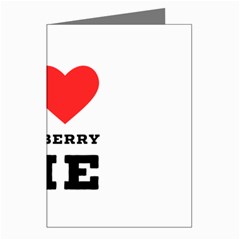 I Love Blueberry Greeting Cards (pkg Of 8) by ilovewhateva