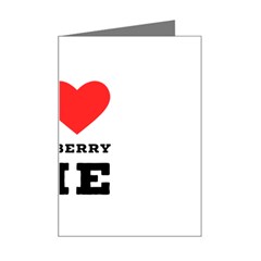 I Love Blueberry Mini Greeting Card by ilovewhateva