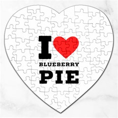 I Love Blueberry Jigsaw Puzzle (heart) by ilovewhateva