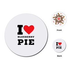 I Love Blueberry Playing Cards Single Design (round) by ilovewhateva