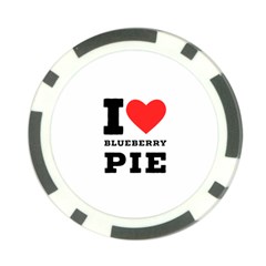 I Love Blueberry Poker Chip Card Guard by ilovewhateva