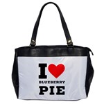 I love blueberry Oversize Office Handbag Front