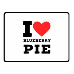 I Love Blueberry Fleece Blanket (small) by ilovewhateva