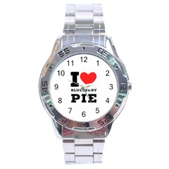 I Love Blueberry Stainless Steel Analogue Watch by ilovewhateva