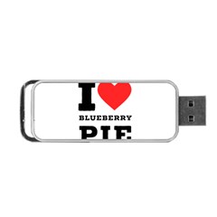 I Love Blueberry Portable Usb Flash (two Sides) by ilovewhateva