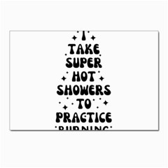 I Take A Super Hot Shower To Practice Burning In Hell Postcard 4 x 6  (pkg Of 10) by sidiakram