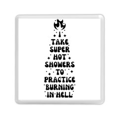 I Take A Super Hot Shower To Practice Burning In Hell Memory Card Reader (square) by sidiakram