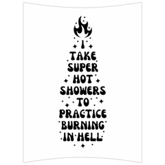 I Take A Super Hot Shower To Practice Burning In Hell Back Support Cushion by sidiakram