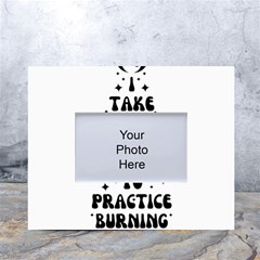 I Take A Super Hot Shower To Practice Burning In Hell White Tabletop Photo Frame 4 x6  by sidiakram