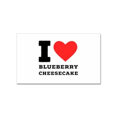 I Love Blueberry Cheesecake  Sticker (rectangular) by ilovewhateva