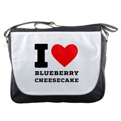 I Love Blueberry Cheesecake  Messenger Bag by ilovewhateva