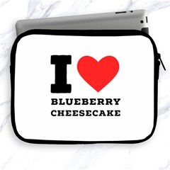 I Love Blueberry Cheesecake  Apple Ipad 2/3/4 Zipper Cases by ilovewhateva