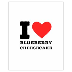 I Love Blueberry Cheesecake  Drawstring Bag (small) by ilovewhateva