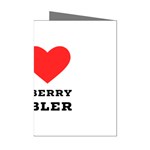 I love blueberry cobbler Mini Greeting Cards (Pkg of 8) Left