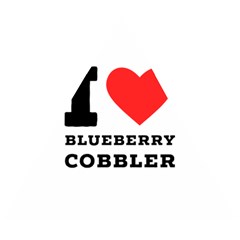 I Love Blueberry Cobbler Wooden Puzzle Triangle by ilovewhateva